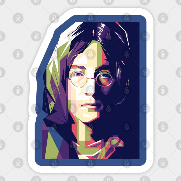 John Lennon pop art style Sticker by Sterelax Studio